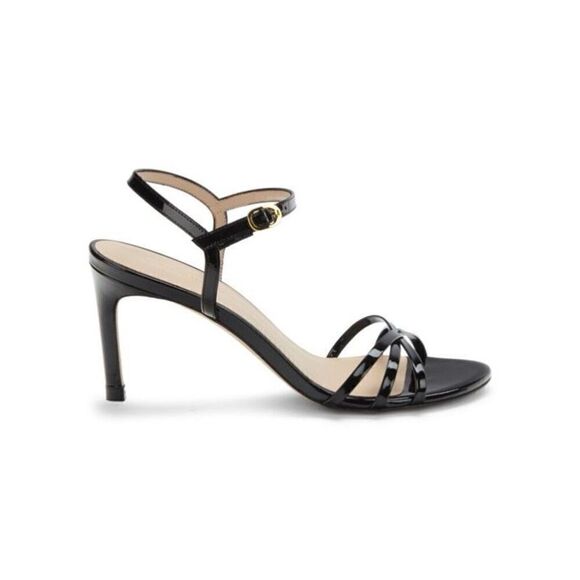 STUART WEITZMAN Starla Strappy Leather Heel Sandals - Picture 2 of 10